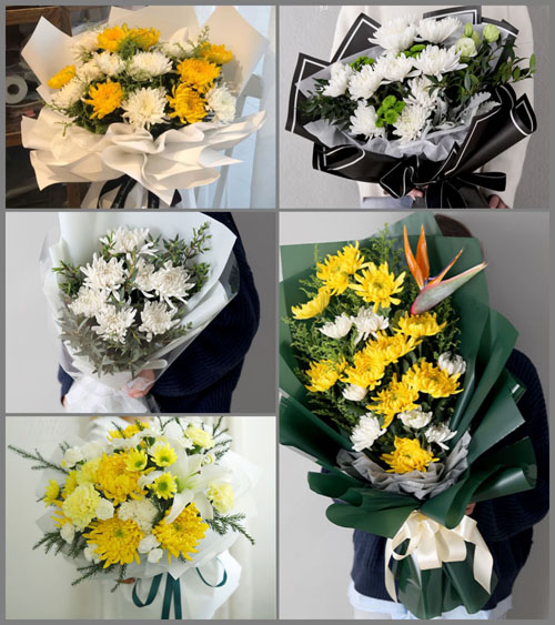 贵州黔南州平塘县者密镇甲青村白事花束代送